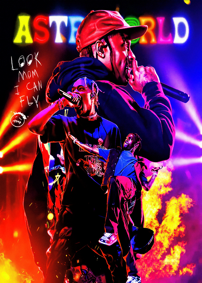 Travis Scott Astroworld Collage