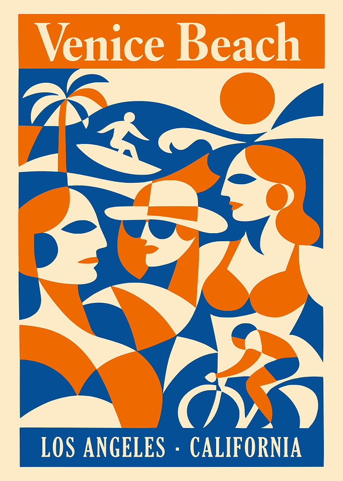 Venice Beach Los Angeles California Poster