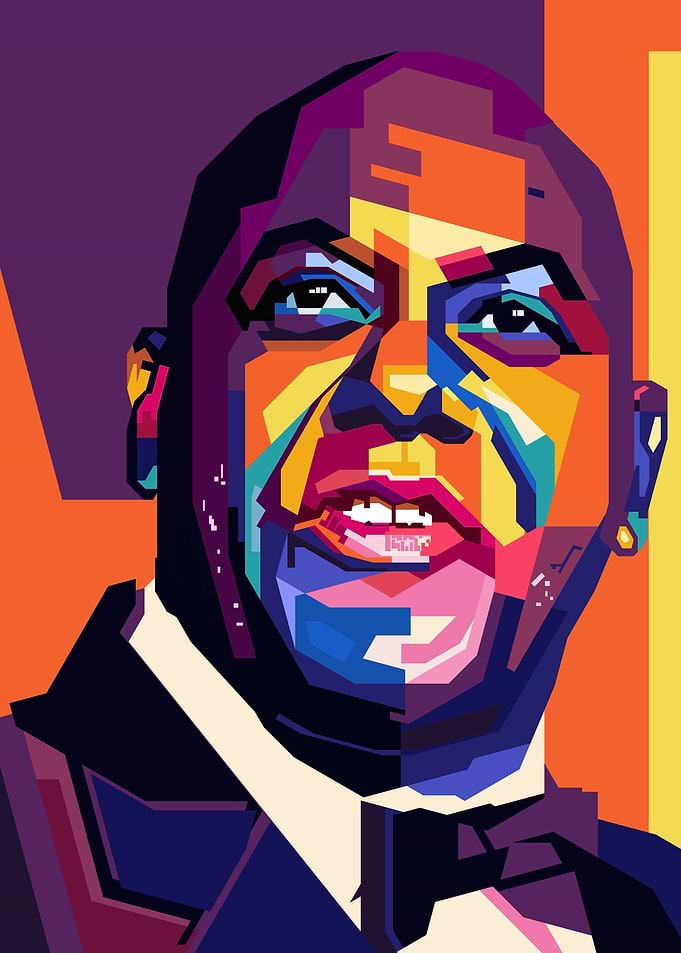 Colorful Portrait of a Man