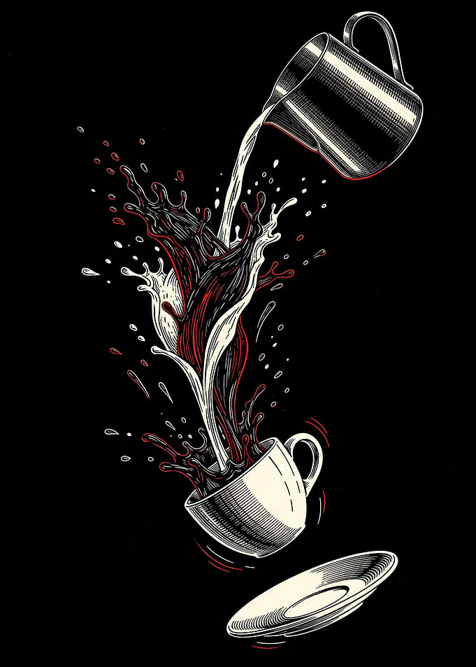 Coffee and Milk Splash