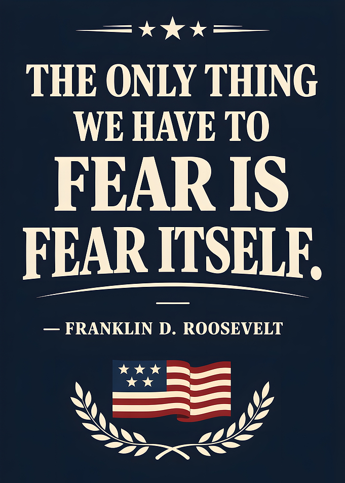 Fear Itself Quote Poster