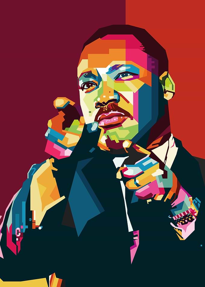 Martin Luther King Jr. Pop Art Portrait