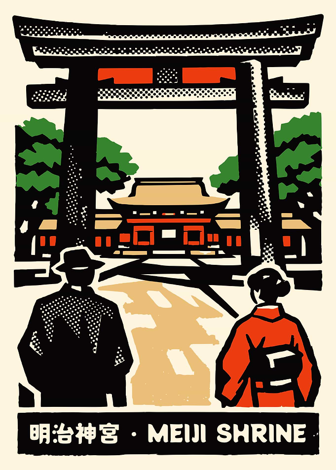 Meiji Shrine Wall Art
