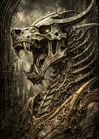 Gothic Dragon Skull Armor