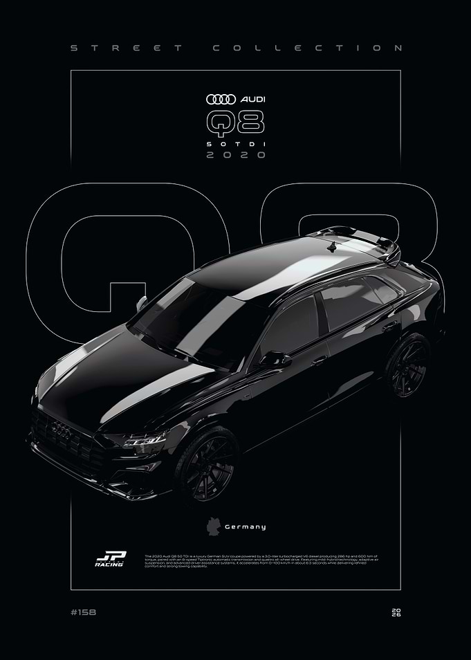 Audi Q8 Street Collection Poster