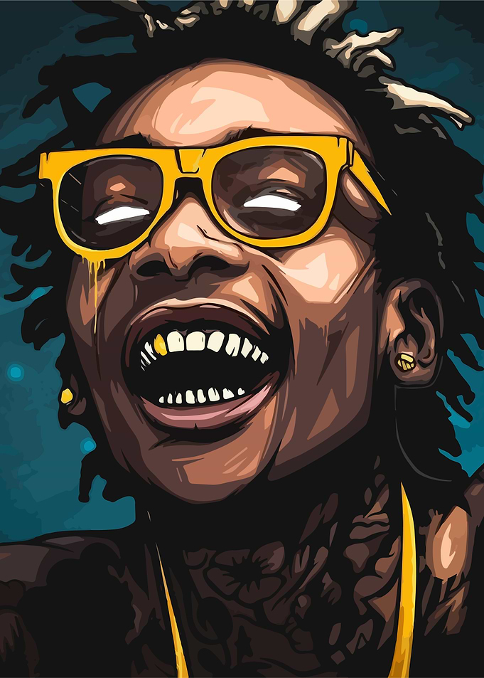 Wiz Khalifa Pop Art Portrait