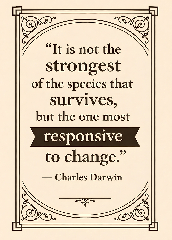 Charles Darwin Quote on Change