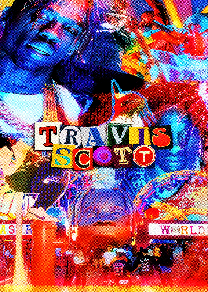 Travis Scott Collage Poster