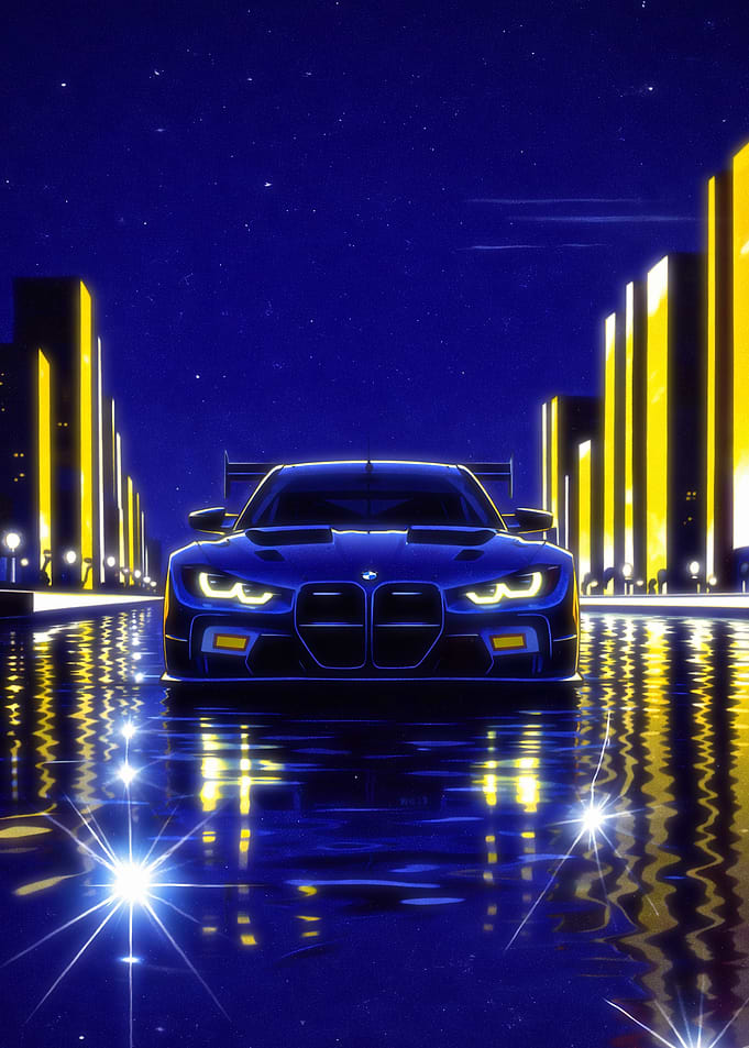 Night BMW M4 GT3