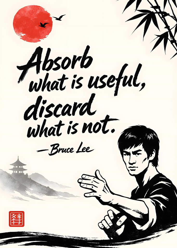 Bruce Lee quote poster