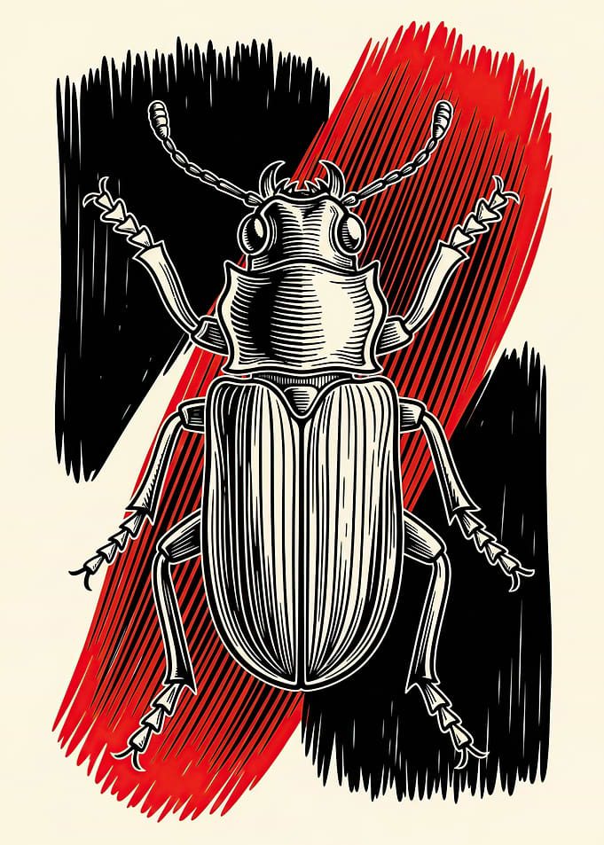 Stylized Beetle Illustration