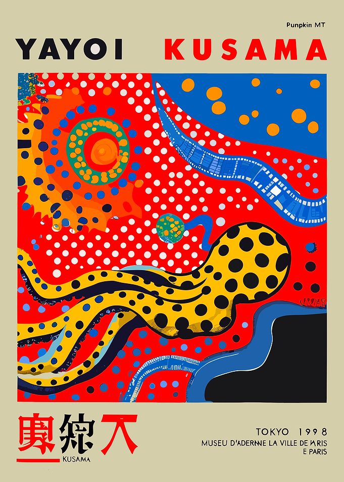 Yayoi Kusama Pumpkin MT Poster