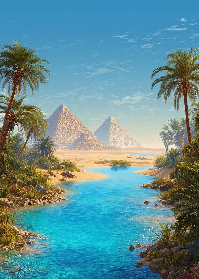 Egyptian Pyramids Oasis