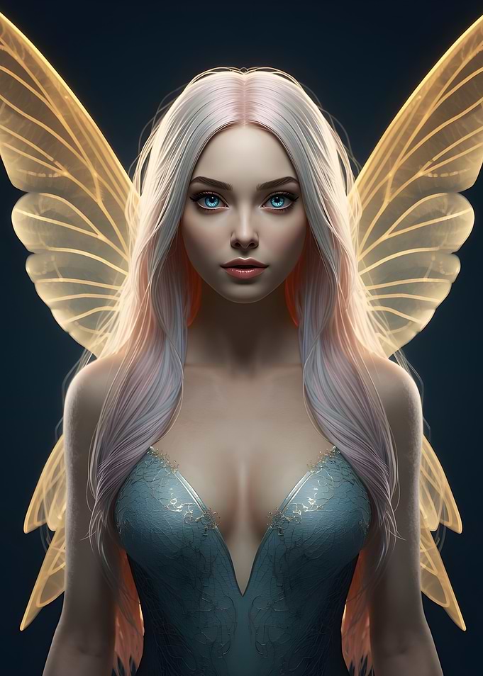 Fairy with Glowing Wings