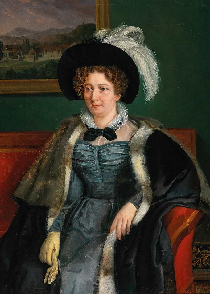 Portrait of a Woman in a Hat and Fur
