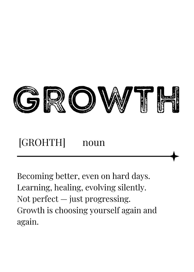 Growth Definition Poster