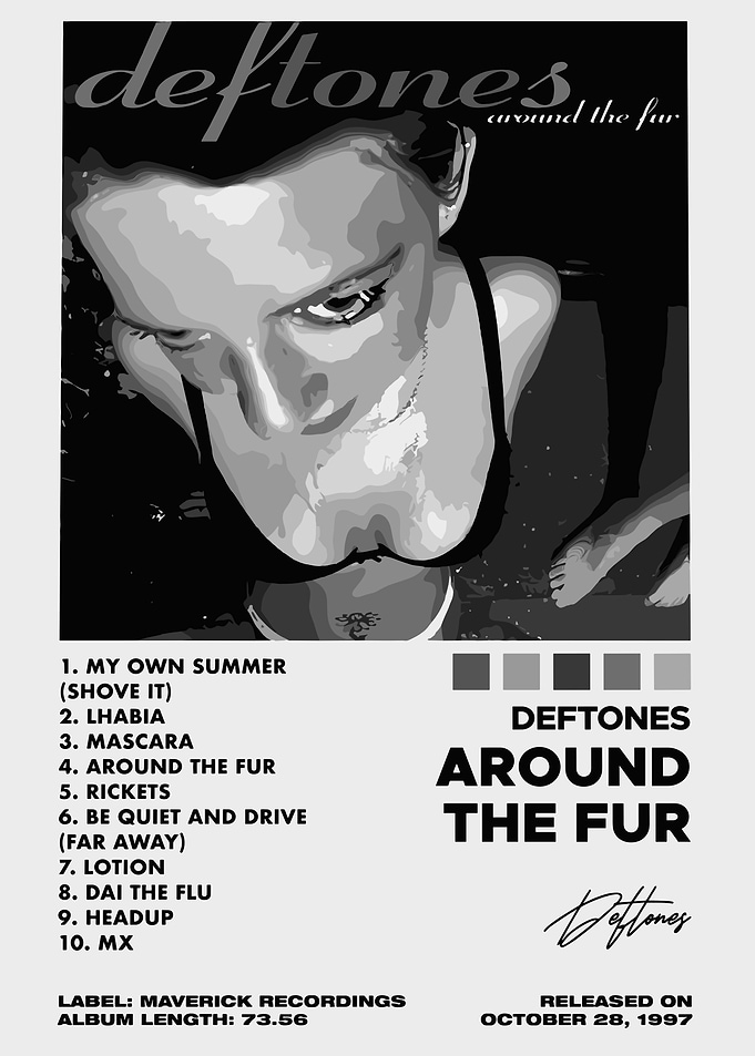 Deftones Around the Fur Album Poster