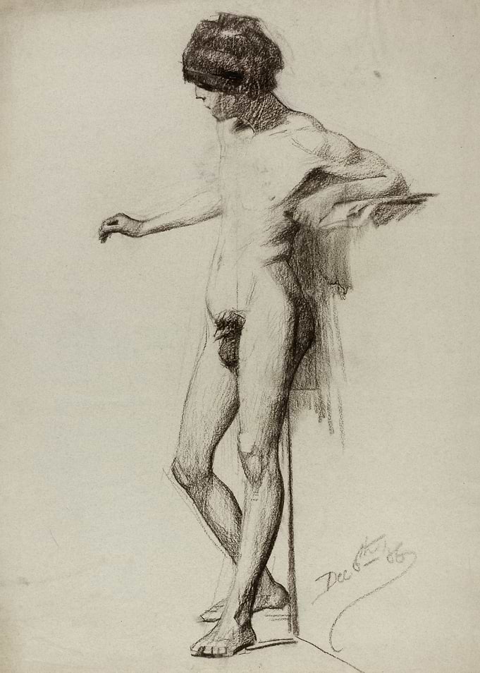 Nude Male Figure Study