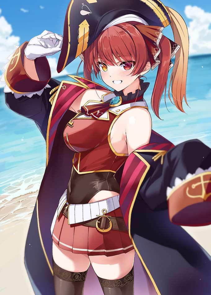 Pirate Girl on Beach