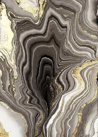 Agate Marble with Gold