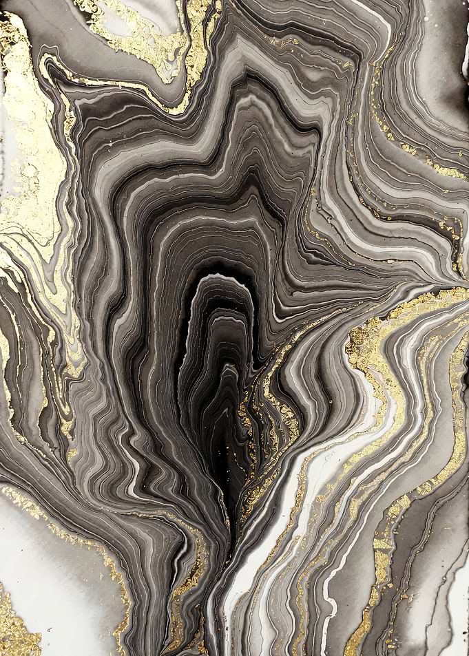 Agate Marble with Gold