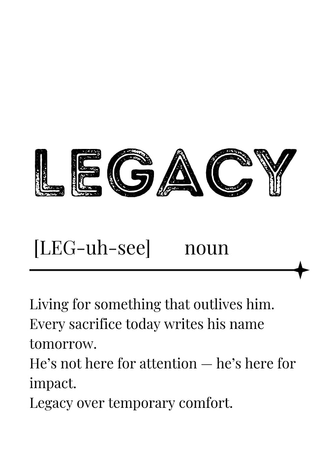 Legacy Definition Poster