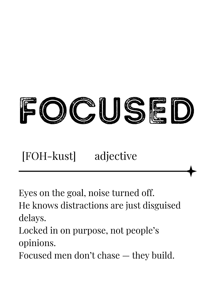 Focused Definition Poster