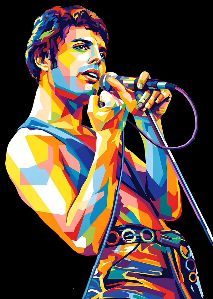 King Pop Art Portrait