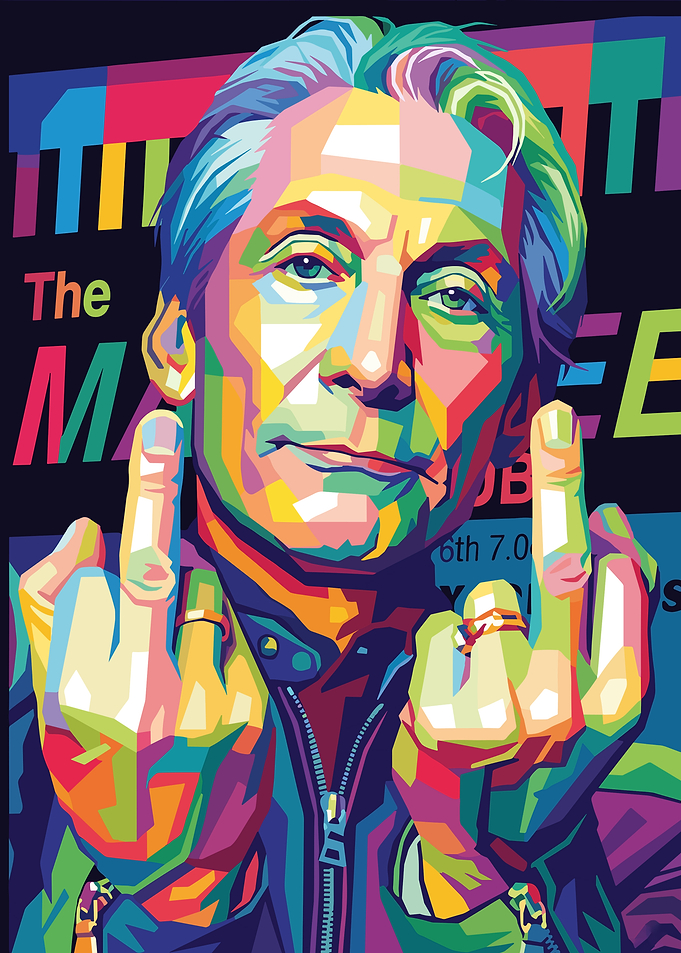 Pop Art Portrait of Charlie Watts