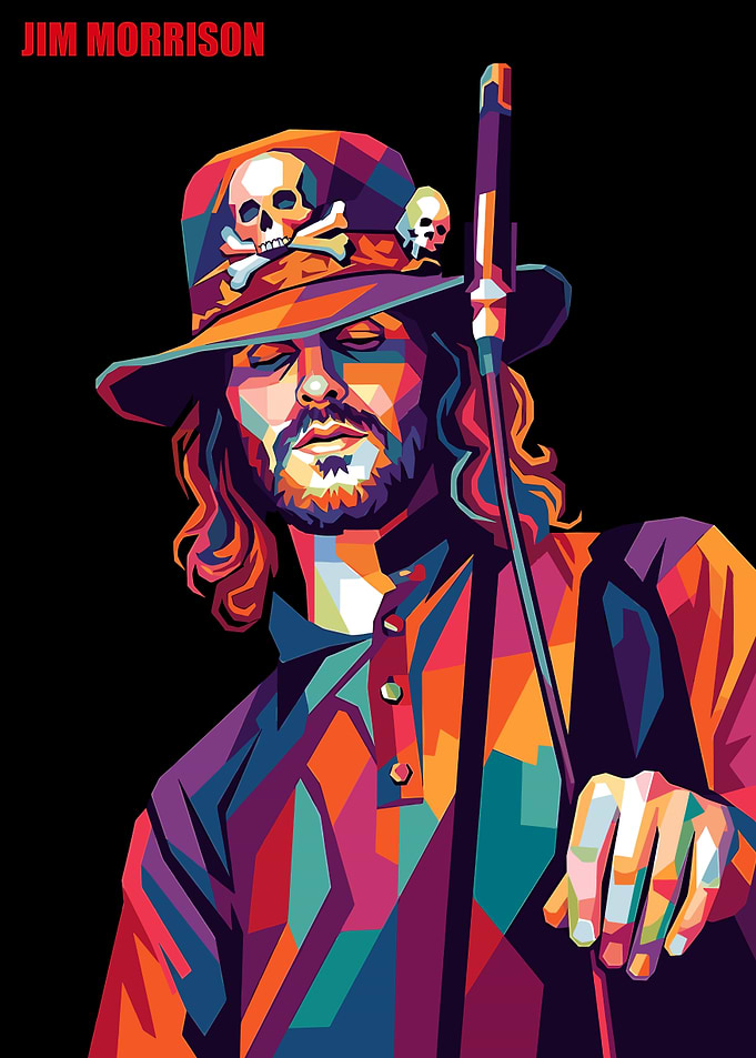 Jim Morrison Pop Art Portrait