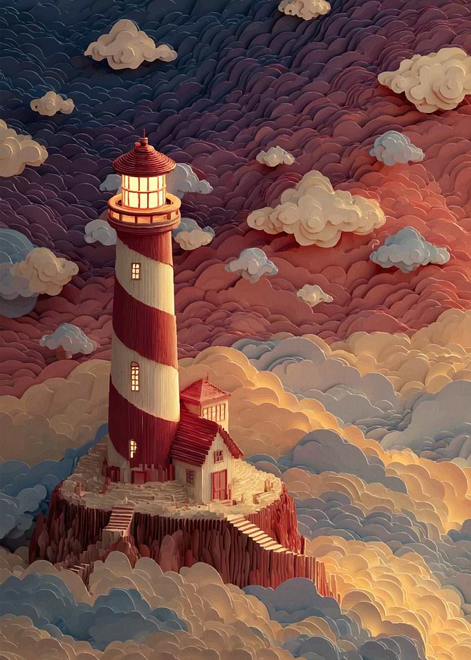Lighthouse in the Clouds