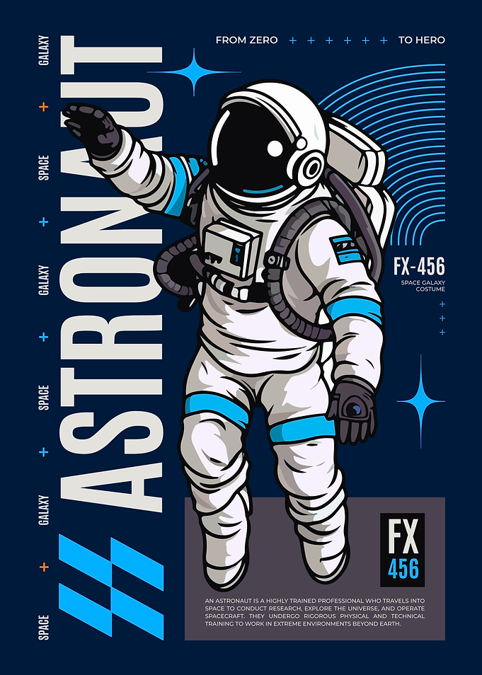 Astronaut in Space Costume