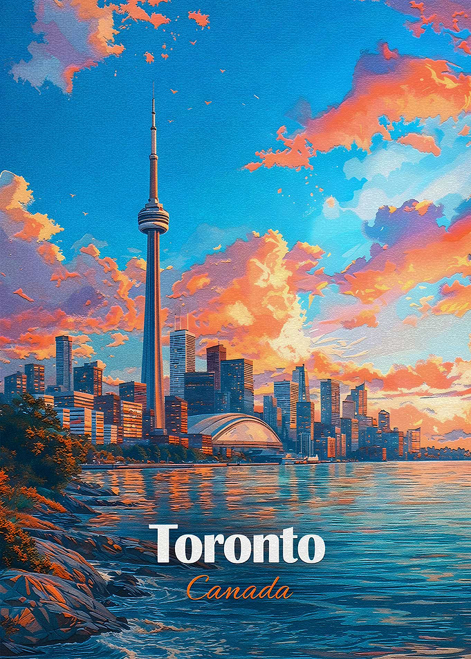 Toronto Cityscape at Sunset