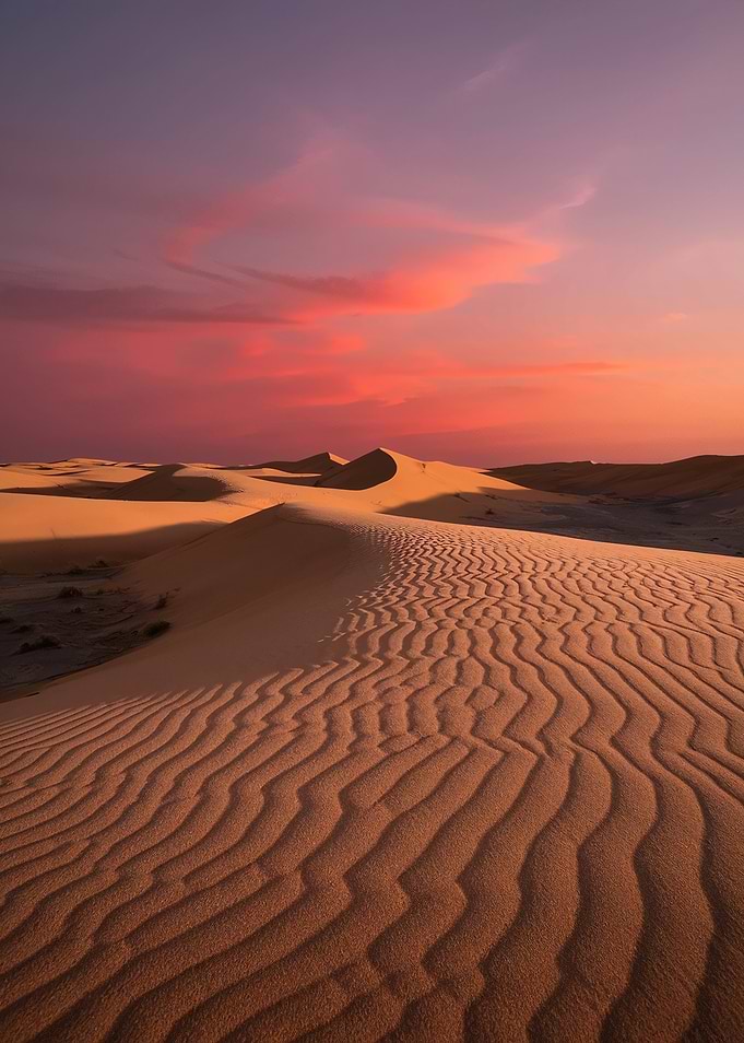 Desert Dunes at Sunset