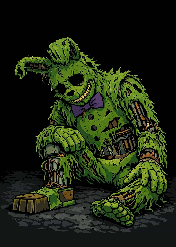 Scary Springtrap Animatronic Character