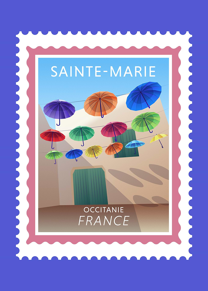 Sainte-Marie France Stamp