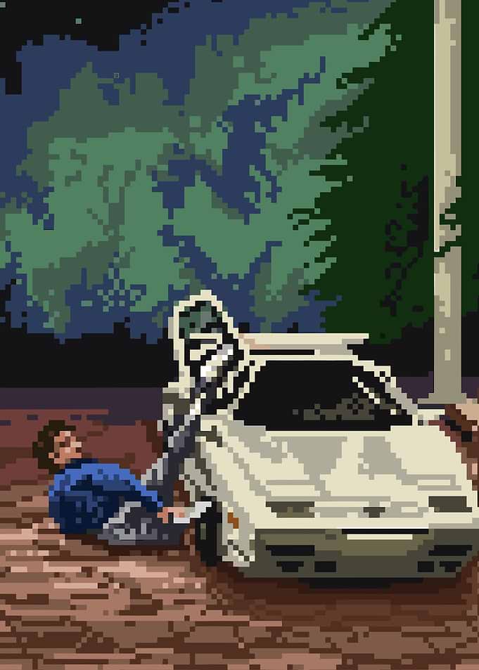 Wolf of Wall Street Pixel Art