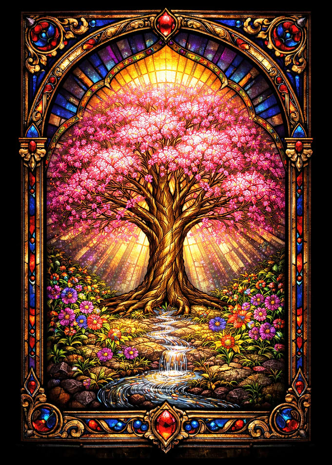 Stained Glass Tree of Life