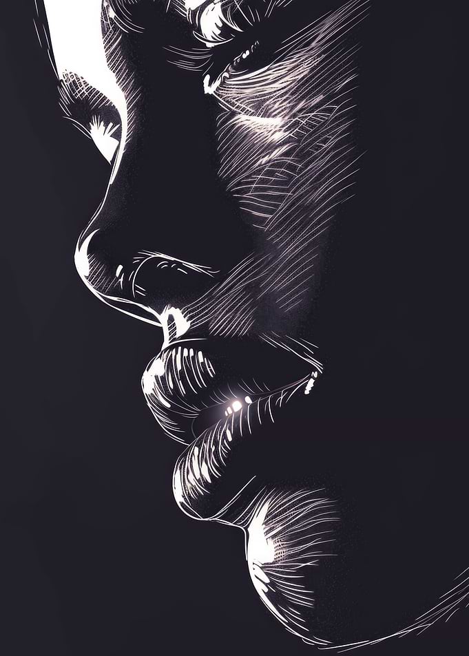 Close-up of a woman's lips