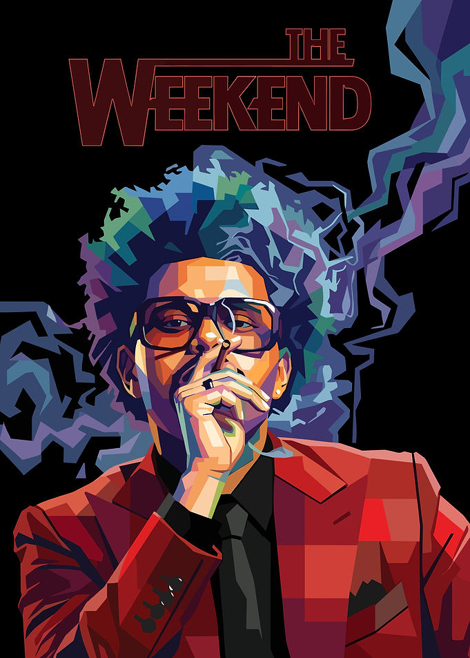 The Weeknd Pop Art Portrait