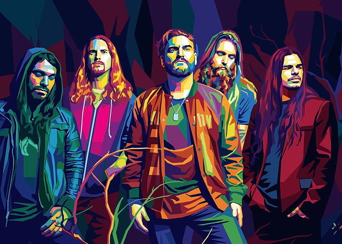 Band Portrait in Pop Art Style
