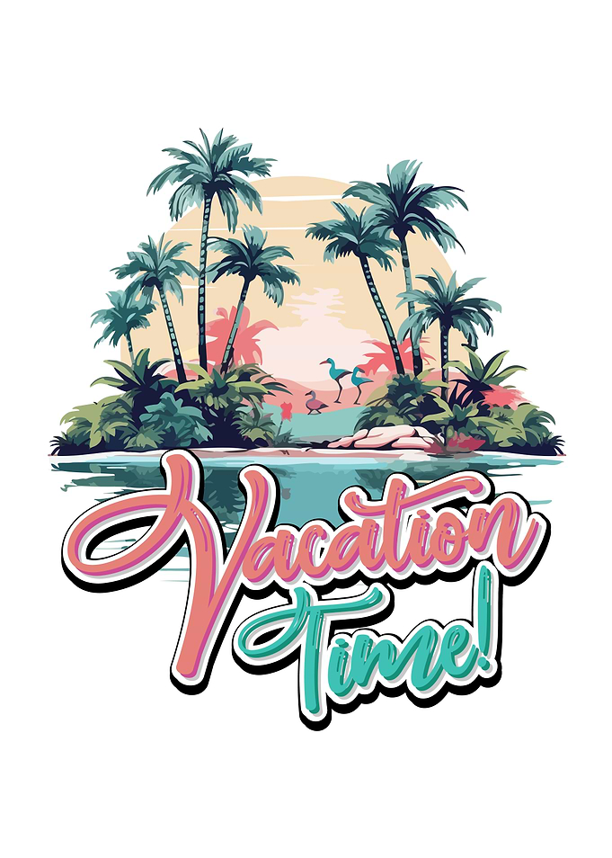 Vacation Time Tropical Island