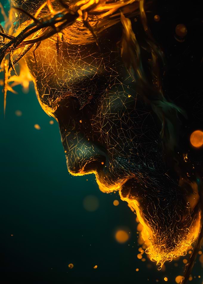 Glowing Jesus Crown Of Thorns