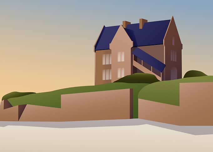 Coastal House on a Hill