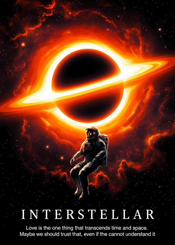 Interstellar Astronaut and Black Hole