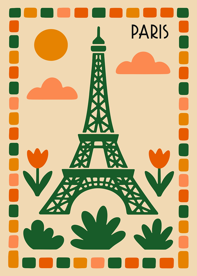 Eiffel Tower Paris Travel Art