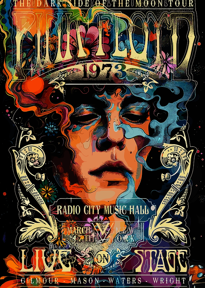 Pink Floyd Dark Side of the Moon Tour Poster