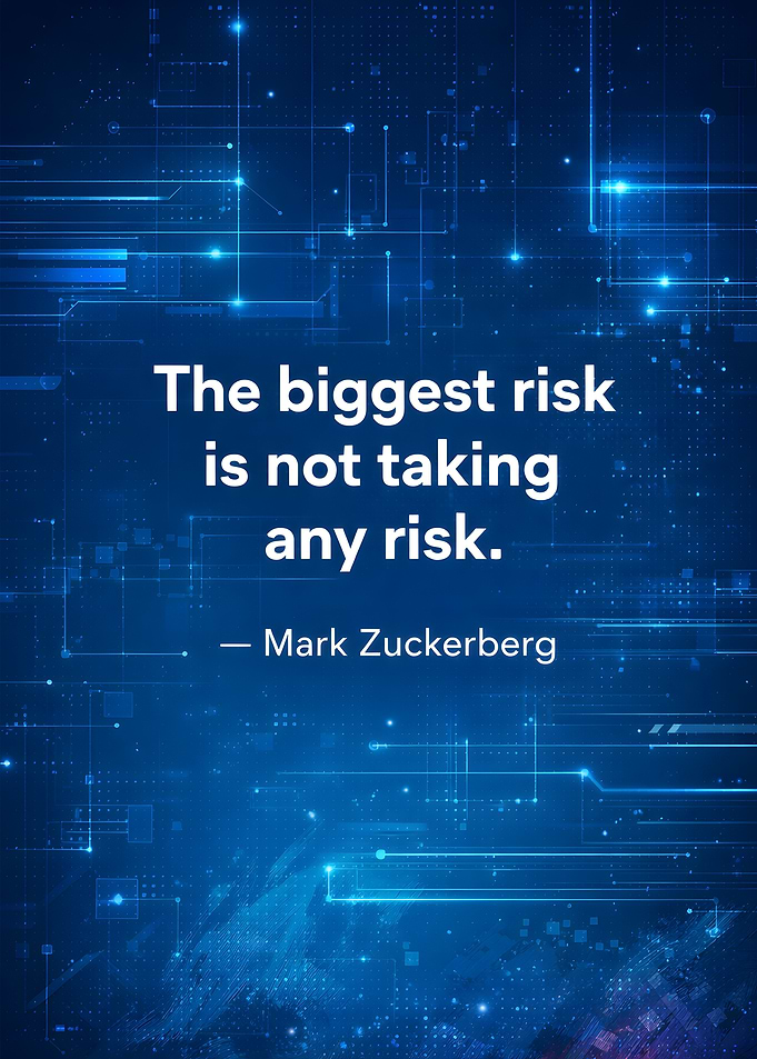 Mark Zuckerberg quote on risk