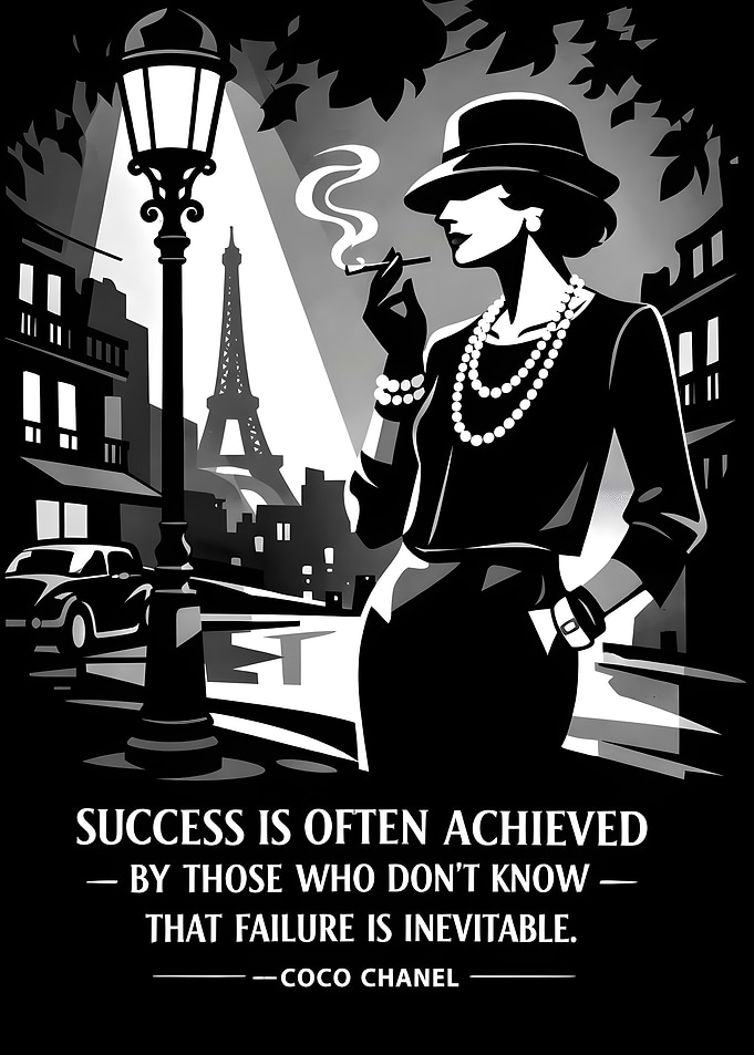 Coco Chanel Paris Quote