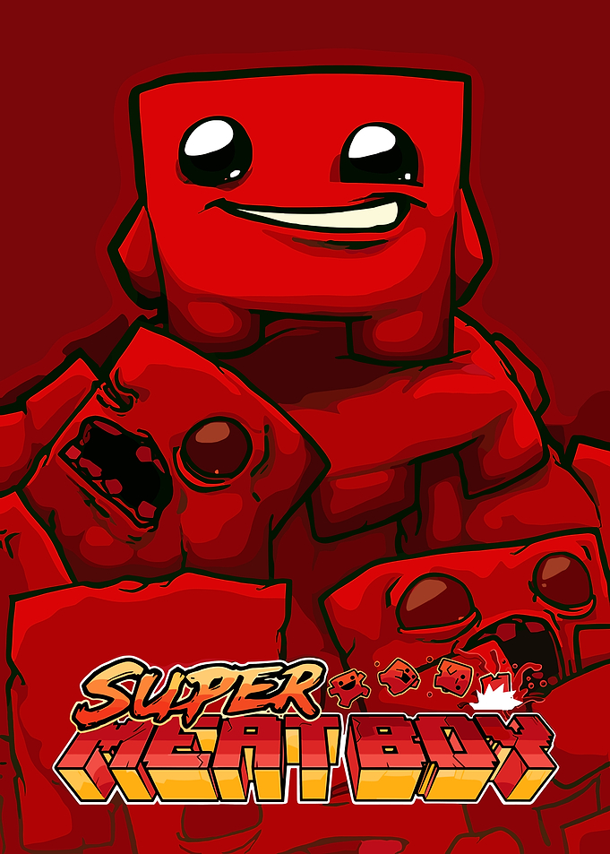 Super Meat Boy Game Art